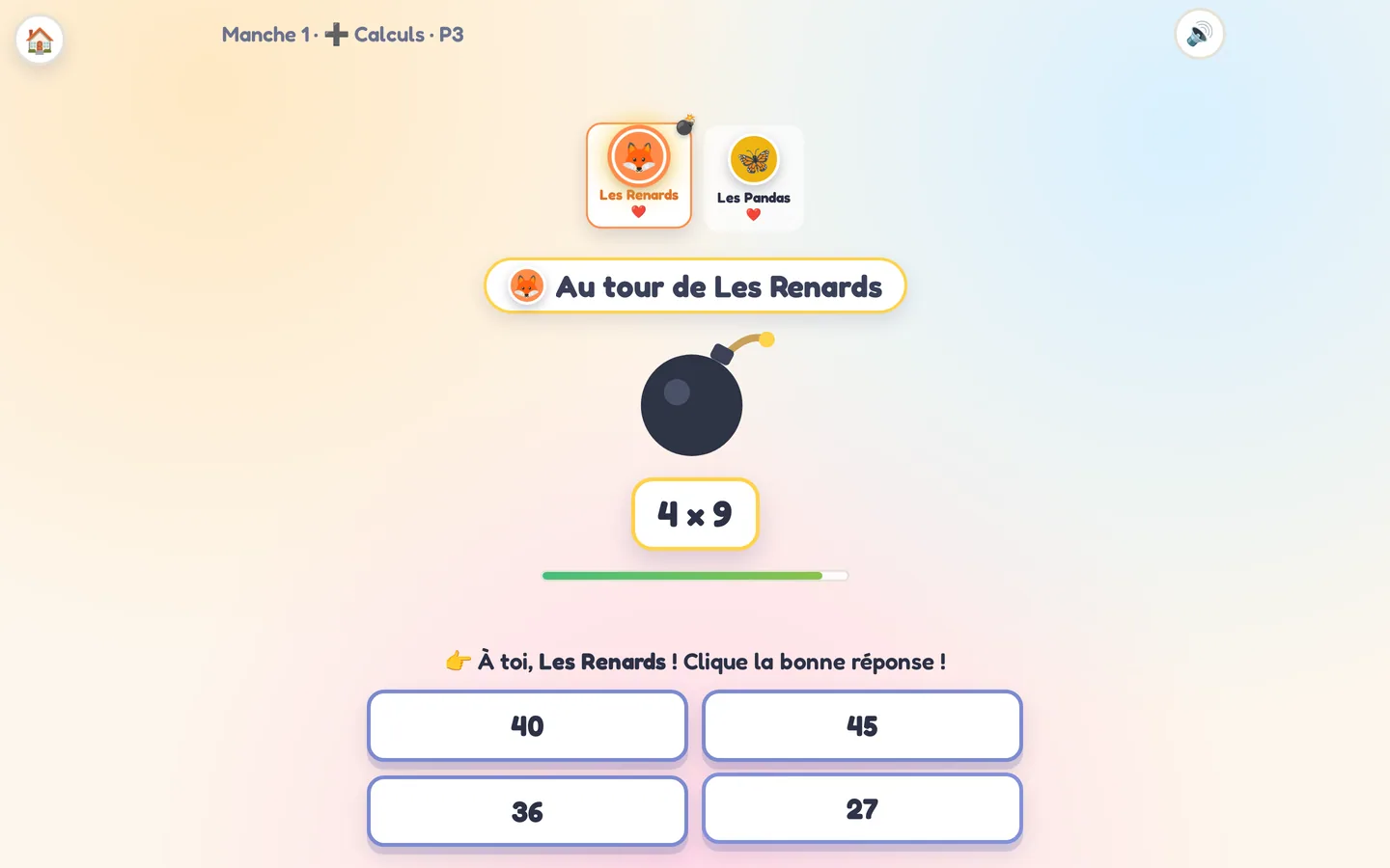La Bombe : Les calculs en 4 propositions
