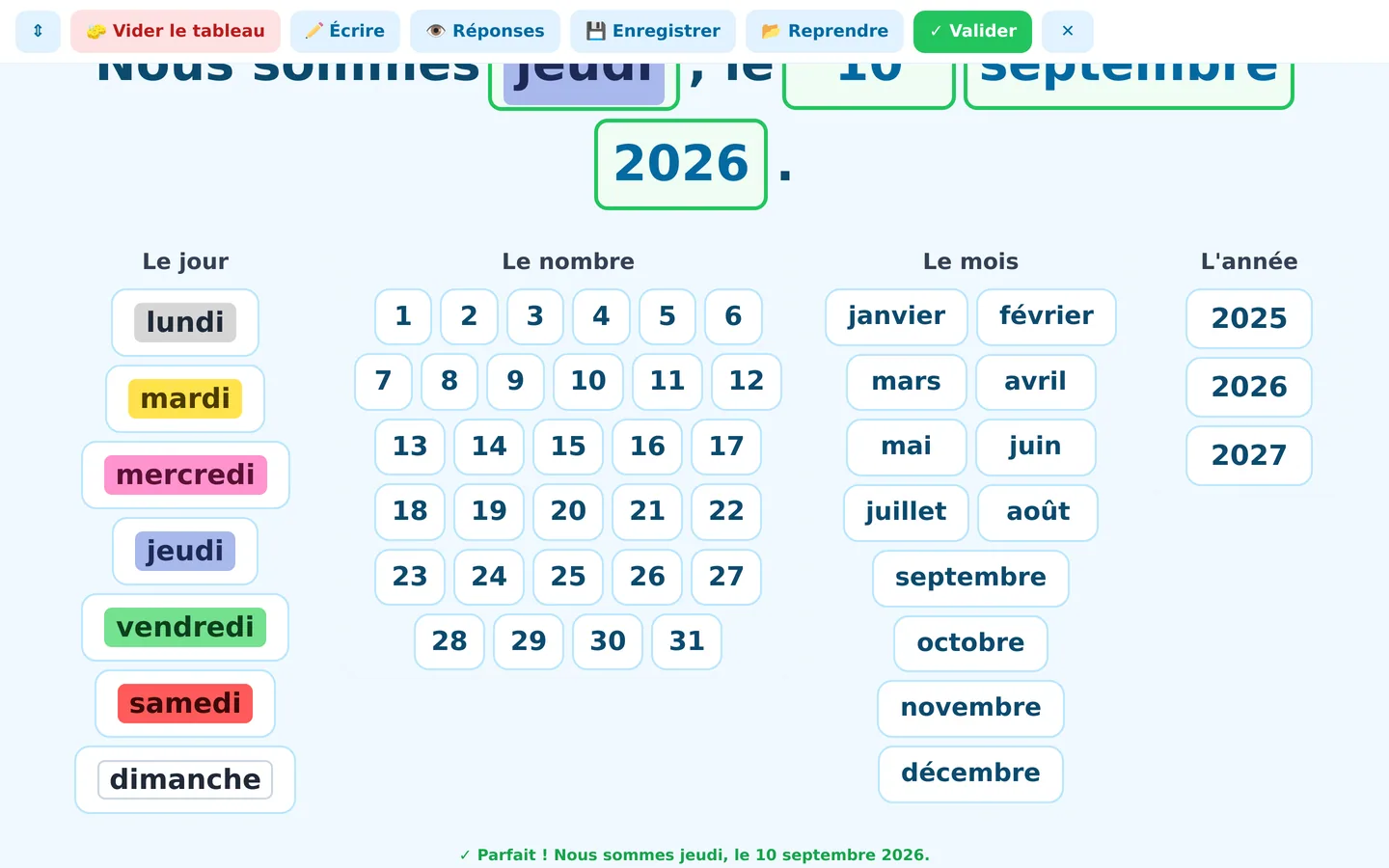 La date dans Mamallette